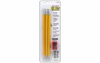 Bazic #2 HB Pencil Triangle Jumbo w/Sharpener 3pc