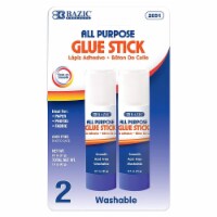 DDI  BAZIC White All Purpose Glue Stick - Washable  0.7 oz each  2 Pack Case of 24