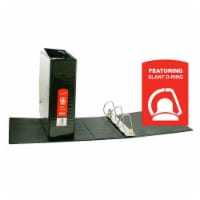 Slant D Ring View Binder with 2 Pockets, 3 , Black
