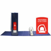 Slant D Ring View Binder with 2 Pockets, 3 , Blue