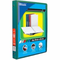 DDI 1082268 BAZIC 1/2&quot; 3-Ring Binder - Green  View Finder  2 Pockets Case of 12