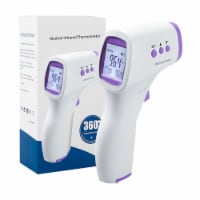 Bazic Products BAZ6790 Infrared Digital Thermometer for Grade PK Plus, White & Purple