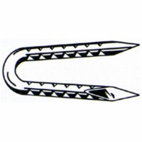 Grip-Rite 1/4 in. W X 1-1/4 in. L Hot-Dipped Galvanized Steel Fence Staples 9 Ga. 4350 pk 50 lb Grip-Rite 1/4 in. W X 1-1/4 in. L Hot-Dipped Galvanized Steel Fence Staples 9 Ga. 4350 pk 50 lb