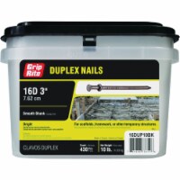 Grip-Rite 16d x 3 In. Bright Duplex Framing Nails (430 Ct., 10 Lb.) 16DUP10BK