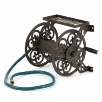 Liberty Garden Bronze Decorative Wall Mounted Hose Reel Perspective: Main