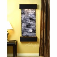 Adagio CSS1507 Cascade Springs Square Blackened Copper Black Spider Marble Wall Fountain