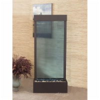 Adagio HRC3551 Harmony River Center Mount Antique Bronze Blue Glass Wall Fountain