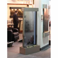 Adagio HRC2051 Harmony River Center Mount Stainless Steel Blue Glass Wall Fountain