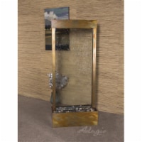 Adagio HRC1050 Harmony River Center Mount Rustic Copper Clear Glass Wall Fountain