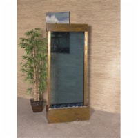 Adagio HRC1051 Harmony River Center Mount Rustic Copper Blue Glass Wall Fountain