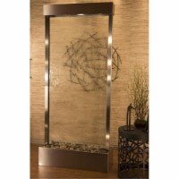 Adagio TRC2050 Tranquil River Center Mount Stainless Steel Clear Glass Wall Fountain