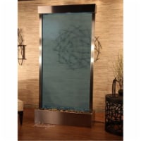 Adagio TRC2051 Tranquil River Center Mount Stainless Steel Blue Glass Wall Fountain