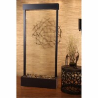 Adagio TRC1550 Tranquil River Center Mount Blackened Copper Clear Glass Wall Fountain