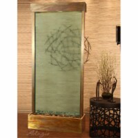Adagio TRC1052 Tranquil River Center Mount Free Standing Fountain - Rustic Copper-Green-Glass