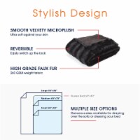 Cheer Collection Ultra Cozy & Soft Faux Fur Blanket - Assorted Colors and Sizes