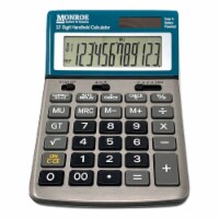 Monroe Handheld 12-Digit Paperless Calculator with Check and Correct Functionality