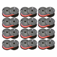 Monroe top of the line P65 black/red printing calculator ink ribbon spools (12-pack)