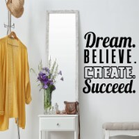 VWAQ Dream. Believe. Create. Succeed. Motivational Wall Decals