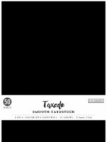 Colorbok 78lb Smooth Cardstock 8.5 X11  50/Pkg-Tuxedo