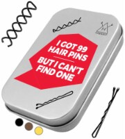 HAWWWY Ultimate Bobby Pins Set (Black Combo) - 110 Pins, 2 Inches