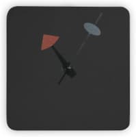 LeisureMod Manchester Modern Design Square Silent Non-Ticking Wall Clock