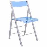LeisureMod Menno Modern Acrylic Folding Chair