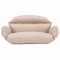 LeisureMod 2 person Double Egg Swing Chair Cushion in Beige
