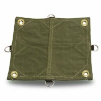 Tarp Nation 8 x 10 Foot Heavy Duty Canvas Tarp with D Rings and Corner Grommets