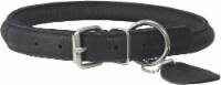Genuine Leather Rolled Dog Collar 15 -18  Neck Size, Chow Chow, Collie, Labrador