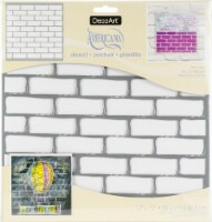 DecoArt Americana Laser-Cut Stencil 12 x12 -Brick Wall