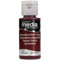 DecoArt Media Fluid Acrylics Paint 1oz-Quinacridone Burnt Orange (Series 5)