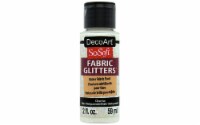 SoSoft Fabric Glitters Acrylic Paint 2oz-Clear Ice - White