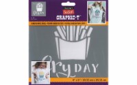 Decoart SoSoft Fabric Stencil 8x8  Fry-Day