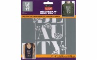 Decoart SoSoft Fabric Stencil 8x8  Beauty