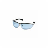 MCR Safety Klondike KD113 Safety Glasses KD1 MatteBlack Finish Frame LightBlue L Perspective: Main