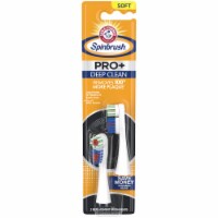 Spinbrush Pro+ Deep Clean Replacement Heads Soft Bristles For Electric Battery Powered Toothbrush Perspective: Main