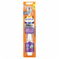 Spinbrush Pro+Gum Health Electric Battery Powered Adult Toothbrush Soft Bristles Aids Plaque Removal Perspective: Main