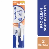 Spinbrush Pro Clean Soft Bristles Electric Toothbrush Replacement Heads Perspective: Main