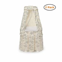 Majesty Bassinet - Black Toile - Pack of 2