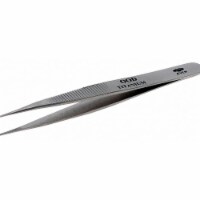 Aven Precision Tweezer, Titanium, 4-1/2 In  18037TT