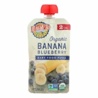 Earth's Best Organic Banana Blueberry Baby Food Puree - Stage 2 Perspective: Main