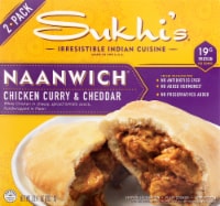 Sukhi's Chicken Curry & Cheddar Naanwich Frozen Appetizers Perspective: Main