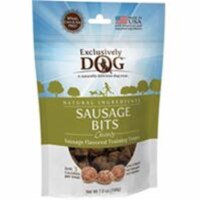 Exclu 305069 7 oz Exclusively Dog Sausage Bits Pouch Flavored Training Treats