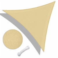 20 Ft 97% UV Block Triangle Sun Shade Sail Canopy Outdoor Patio Pool Cover Net