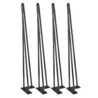28 Hairpin Table Legs, 1/2 Steel Rods Furniture Leg Coffee Chair Night Stands