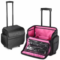 Byootique Lightweight Makeup Bag Cosmetic Rolling Trolley Traveling Storage Case