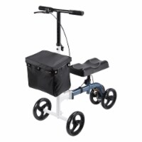 Yescom Steerable Knee Scooter Leg Walker Crutches Alternative with Dual Braking System