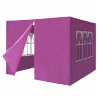 InstaHibit 10x6.6 Ft 4 Sidewalls Kit Zipper Window for Pop up Tent Outdoor Party