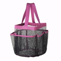 Yescom Portable Mesh Shower Caddy Tote 8 Pockets Bathroom Carry Bag Pink/Black  Opt, 1 - Fry's Food Stores