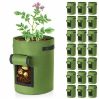 22 Pack LAGarden 10 Gallon Potato Planting Bag Observation Harvest Window Home